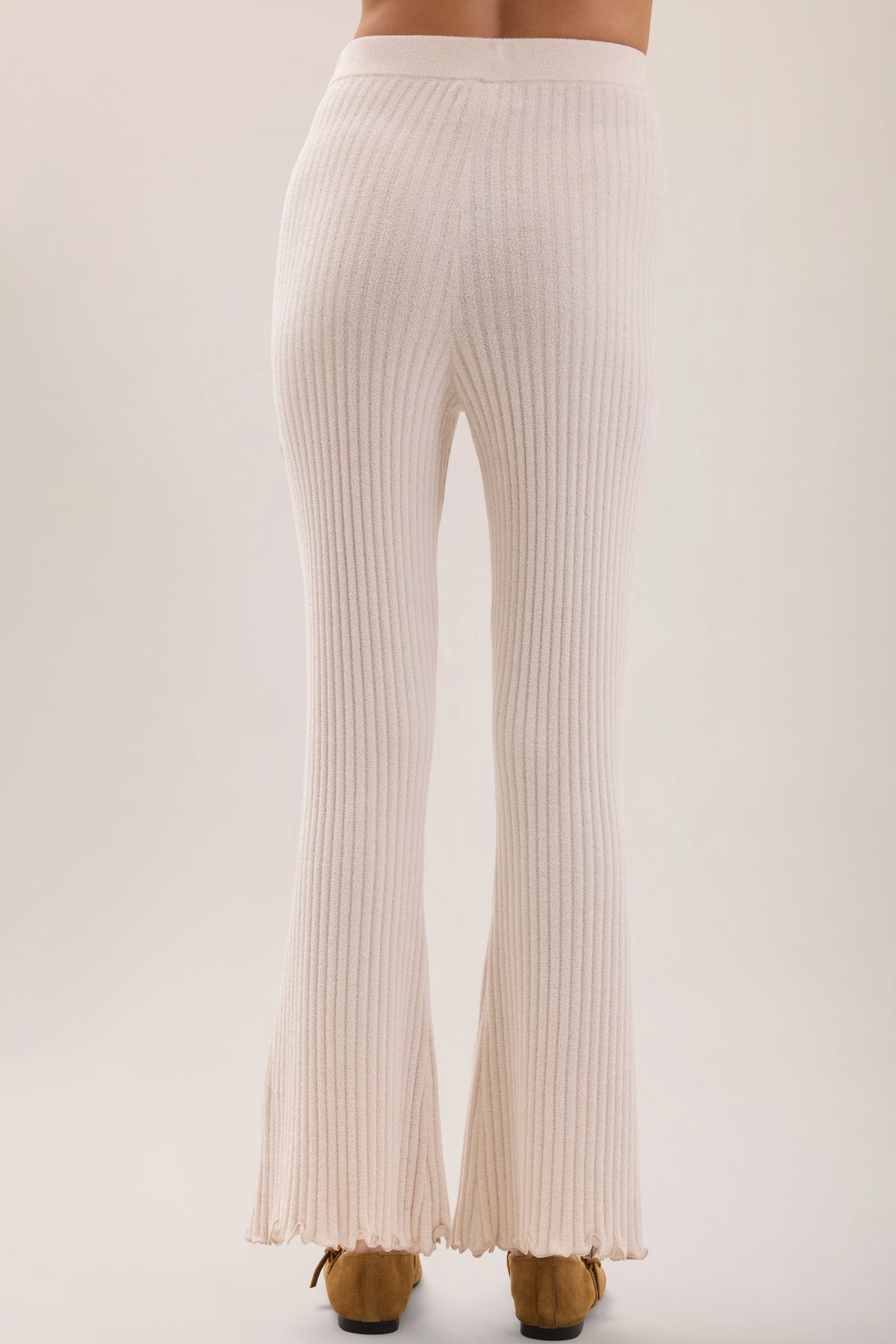 Barefoot Dreams CCUL Petal Edge Rib Kick Flare Ankle Pant