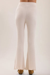 Barefoot Dreams CCUL Petal Edge Rib Kick Flare Ankle Pant