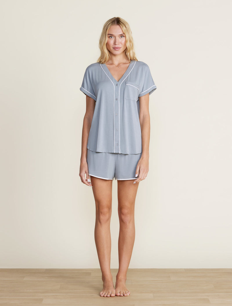 Barefoot Dreams Malibu Soft Jersey Piped Lounge Set