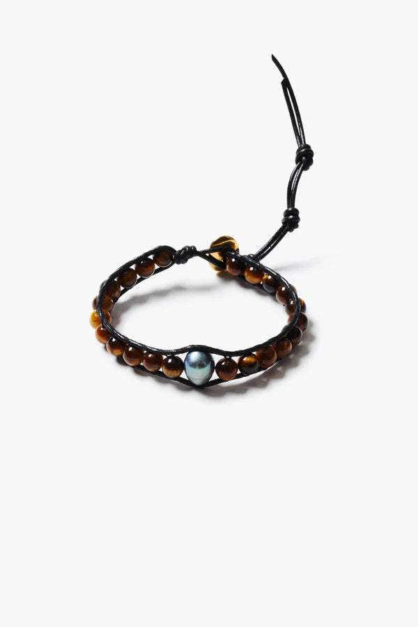 Chan Luu Nile Single Wrap Bracelet Tiger's Eye