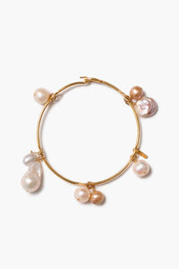 Chan Luu Crown Pearl Bangle Gold