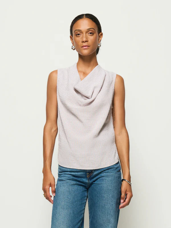 Nation Praline Stripe Cillie Cowl Tank