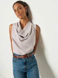 Nation Praline Stripe Cillie Cowl Tank