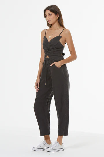 YFB Black Olive Fleur Top