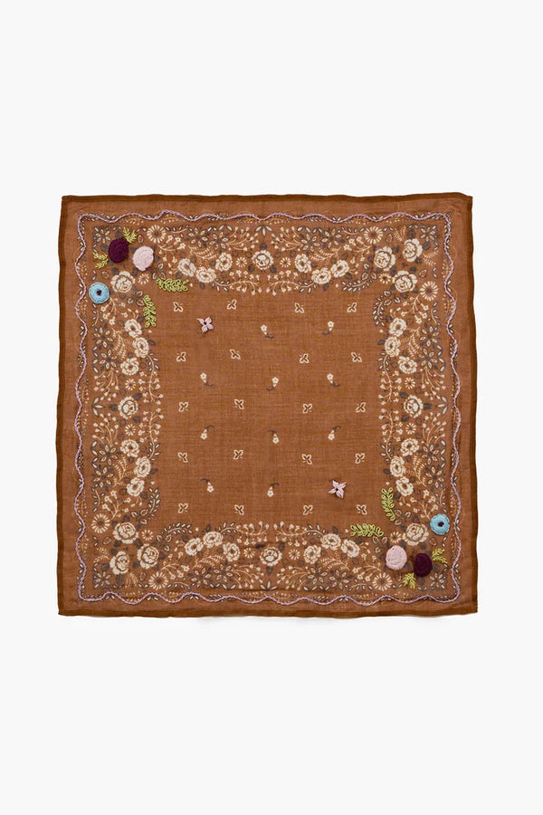 Chan Luu Emb. Floral Bandana Hide