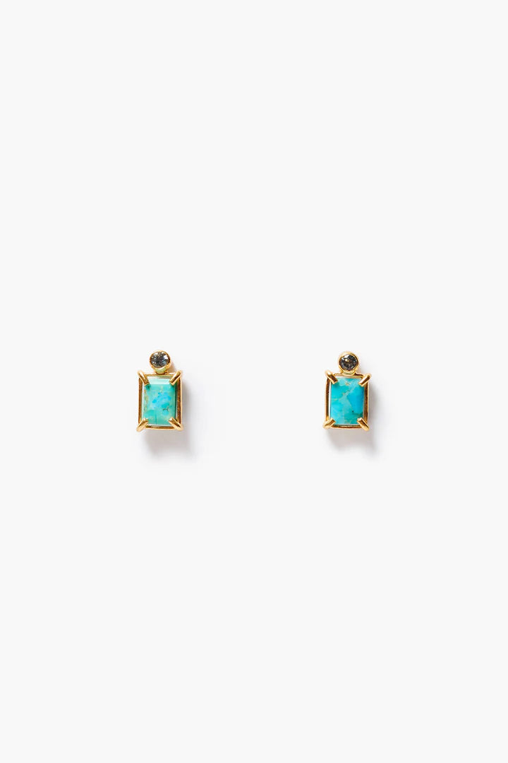 Chan Luu Tabby Earrings Turquoise