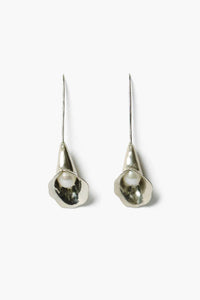 Chan Luu Calla Lily Drop Earrings Silver