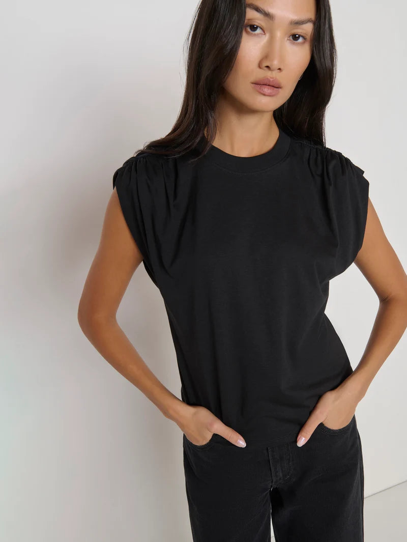 Frankie Muscle Tee Black
