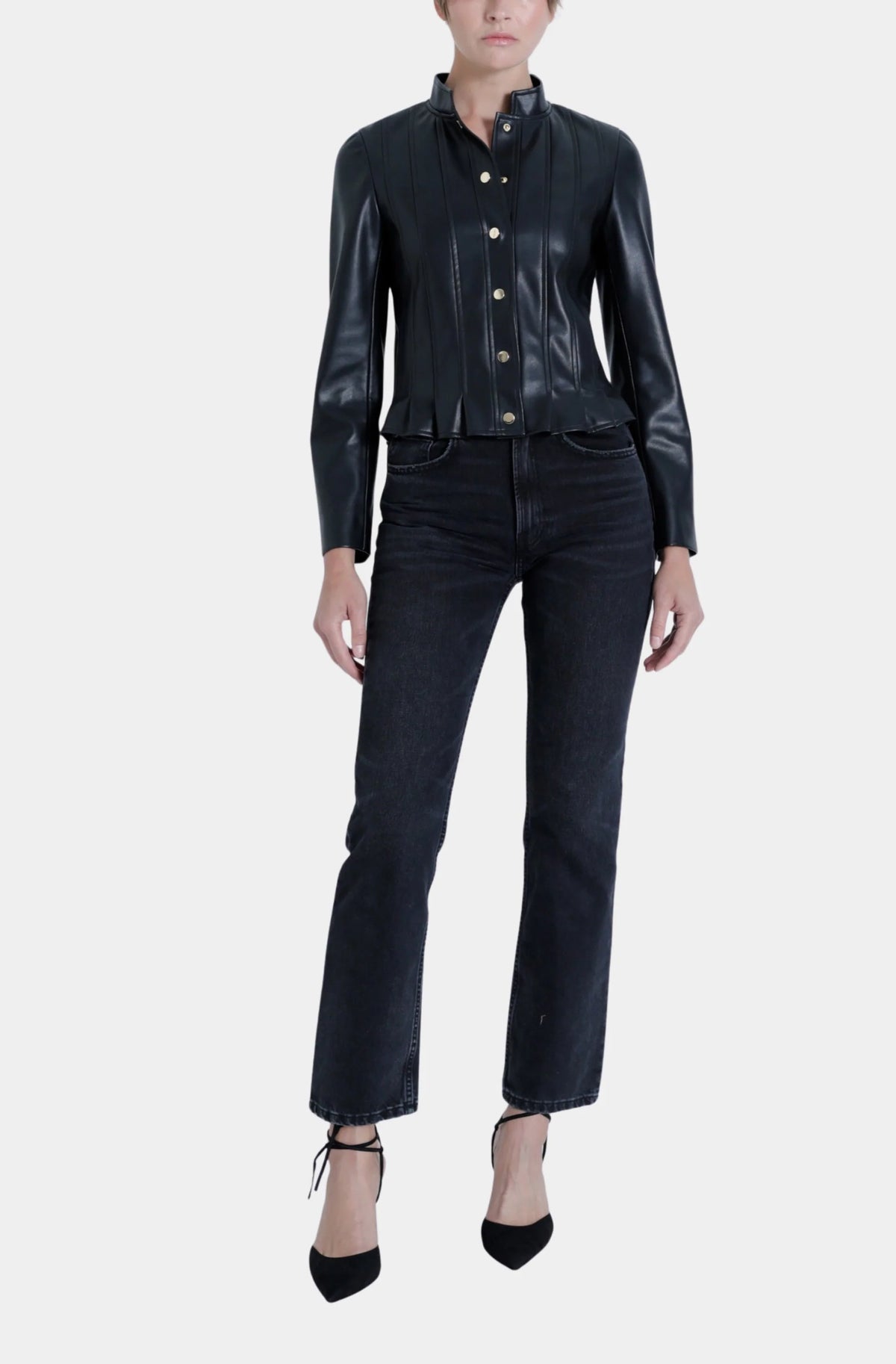 Karina Grimaldi Scarlett Leather Jacket