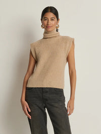 Nation Isha Turtleneck Tank Moonbeam