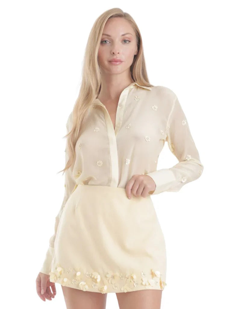 Karina Grimaldi Ayla Blouse Pastel Yellow