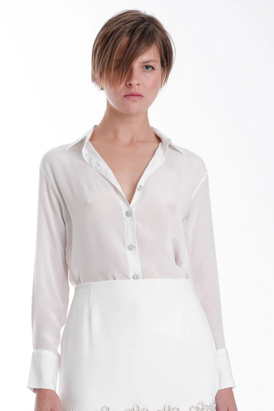 Karina Grimaldi Kairos Blouse White