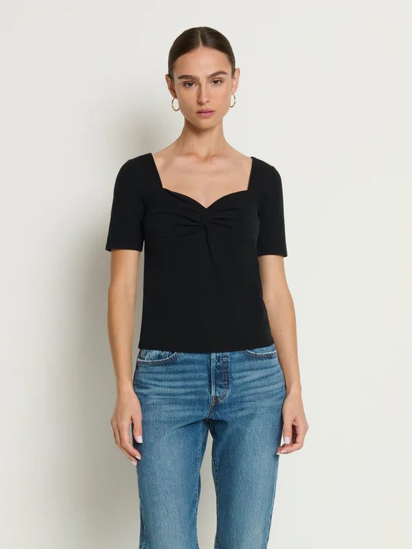 Nation Lana Twisted Top Black