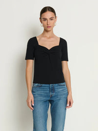 Nation Lana Twisted Top Black