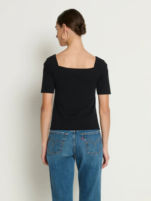Nation Lana Twisted Top Black