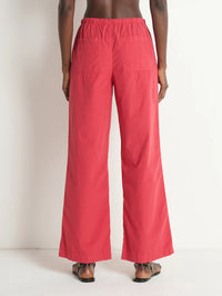 Nation Lucia Tie Waist Pant Red