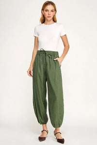 Level 99 Ellie Balloon Pants Avocado