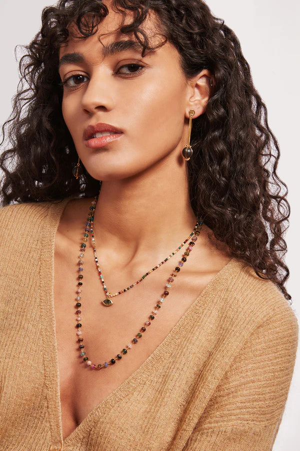 Chan Luu Bondi Evil Eye Necklace Multi