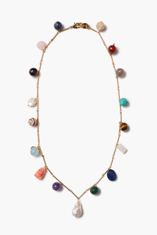 Chan Luu Tresor Station Necklace Multi
