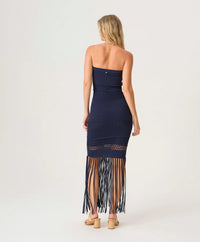 PQS Navy Melissa Fringe Dress