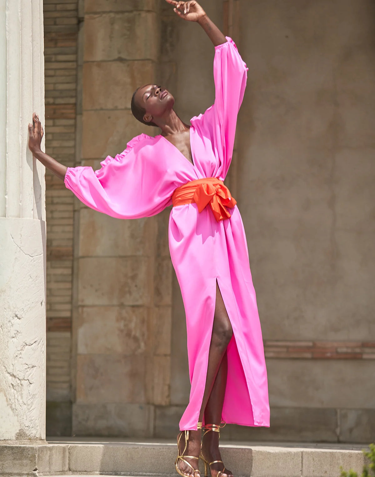 Cynthia Rowley Dolman Dress Pink