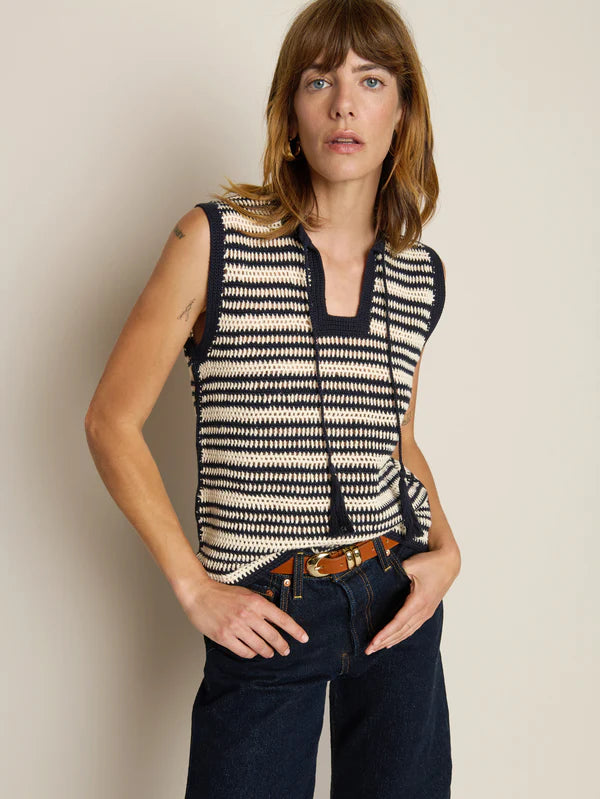 Nation Priscilla Crochet Tank Seascape