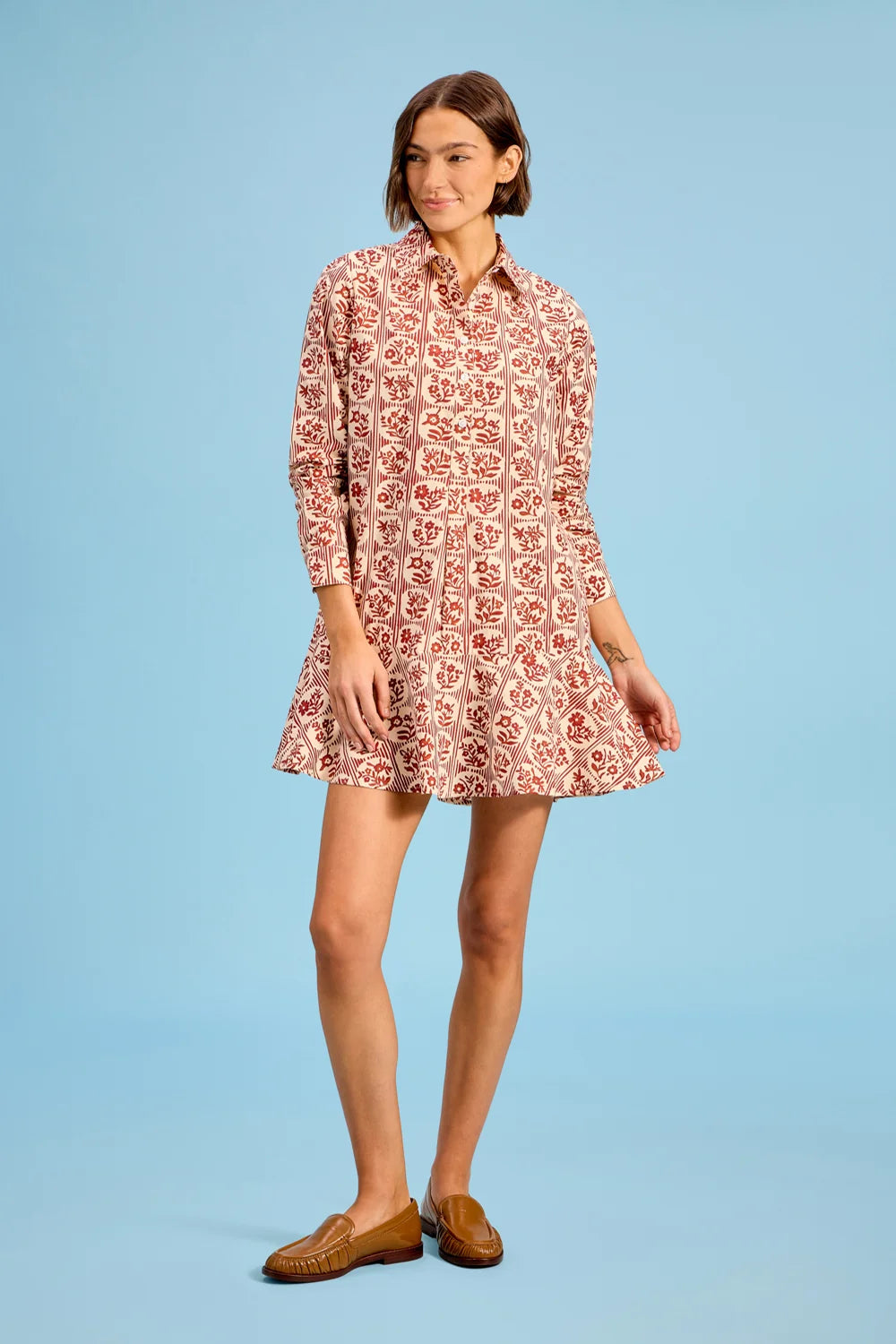 Livro Polly Dress Brick Bloom