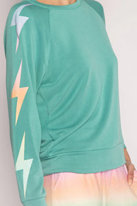 PJ Salvage Gradient Vibes L/S Green