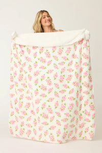 PJS Lets Get Cozy Blanket Ivory