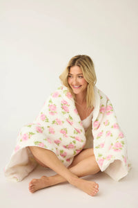 PJS Lets Get Cozy Blanket Ivory