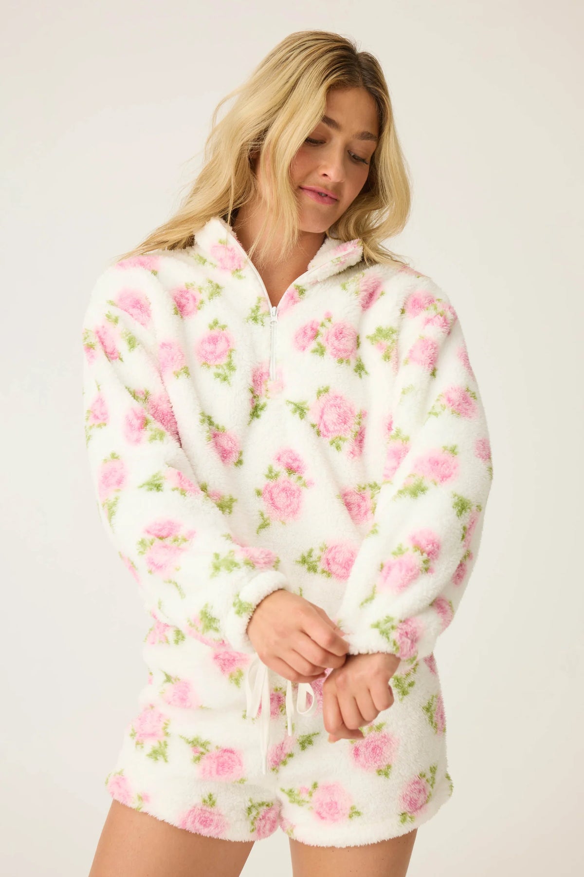 PJS Let's Get Cozy Floral Jacket