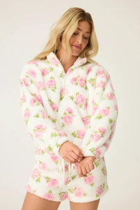 PJS Let's Get Cozy Floral Jacket