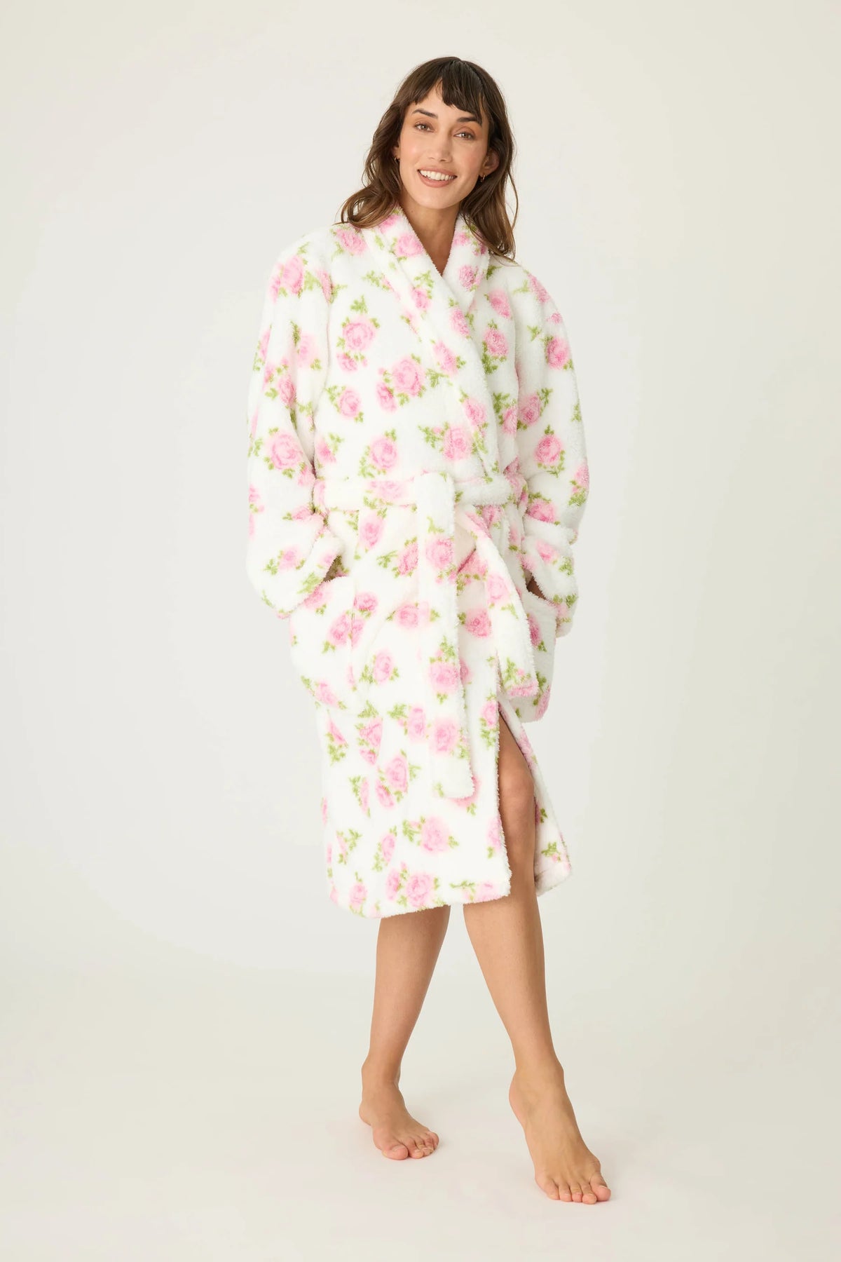 PJS Let's Get Cozy Floral Robe