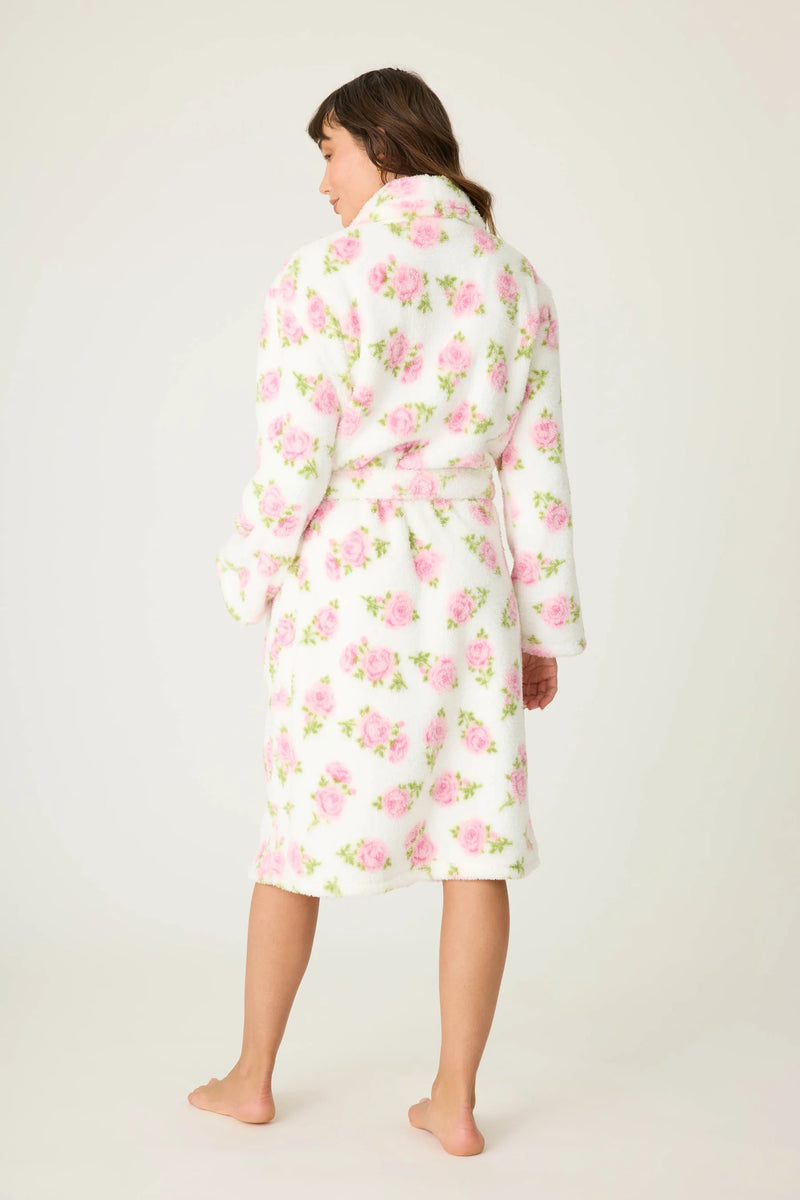 PJS Let's Get Cozy Floral Robe