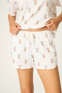 PJS Western Blooms Bouquet Shorts