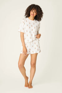 PJS Western Blooms Bouquet Shorts