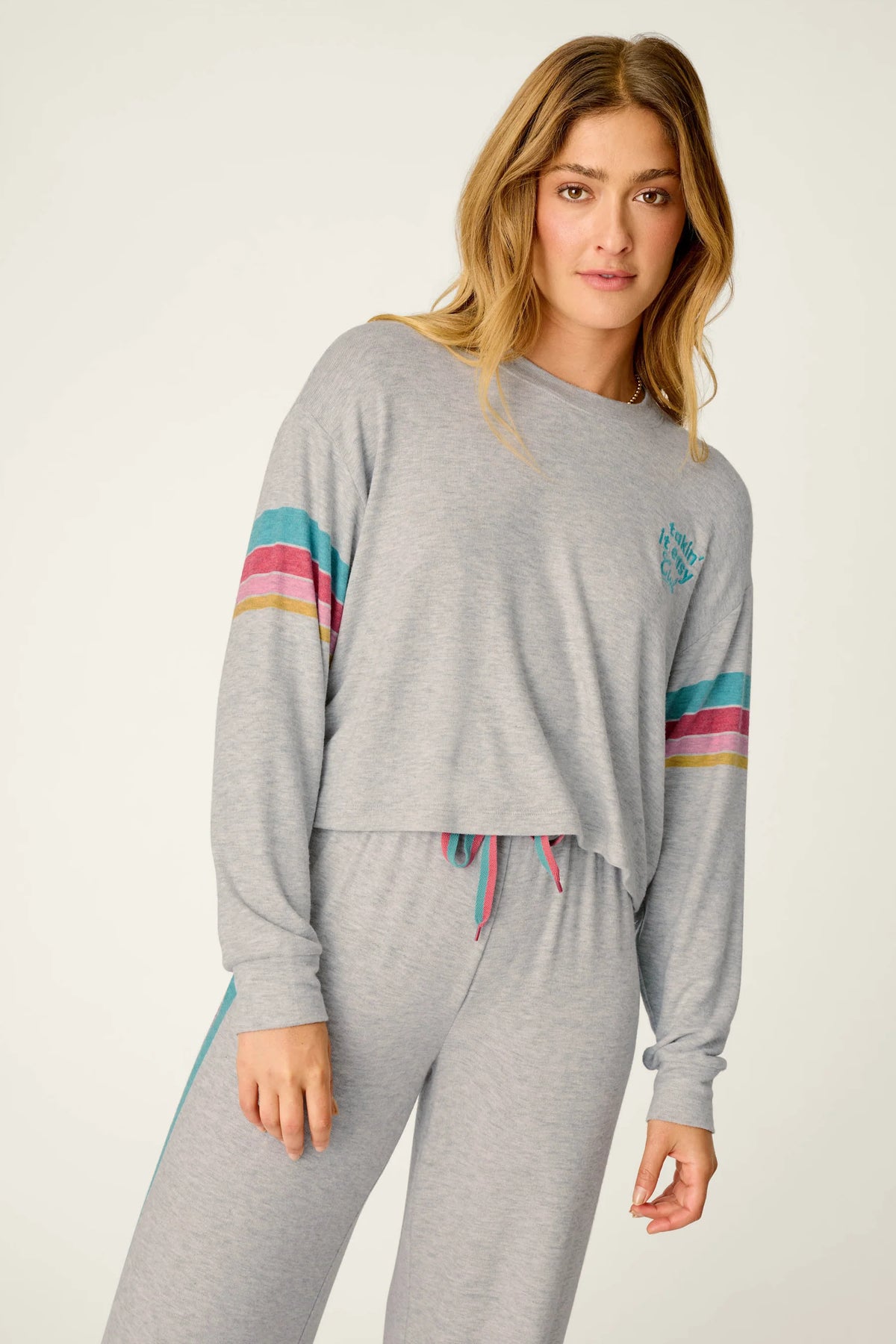 PJS Takin It Easy Striped L/S