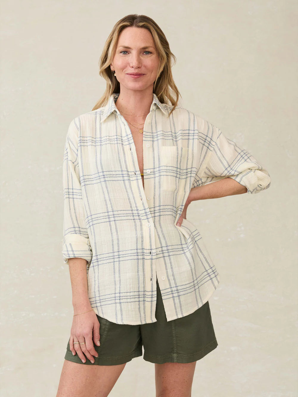 Faherty Dune Gauze Relaxed Shirt