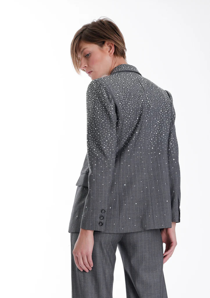 Karina Grimaldi Zoe Rhinestone Blazer