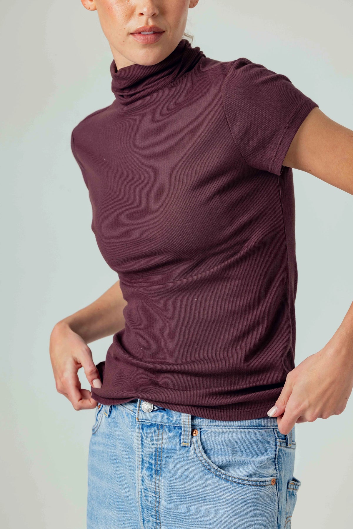 Sundays Archer Tee Burgundy