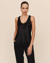 BD Beaded Trim Tank Black