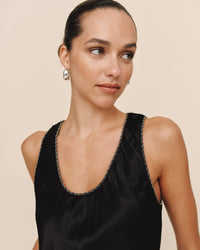 BD Beaded Trim Tank Black