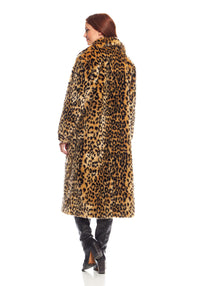 Fab Fur Leopard Roam Free Maxi Coat