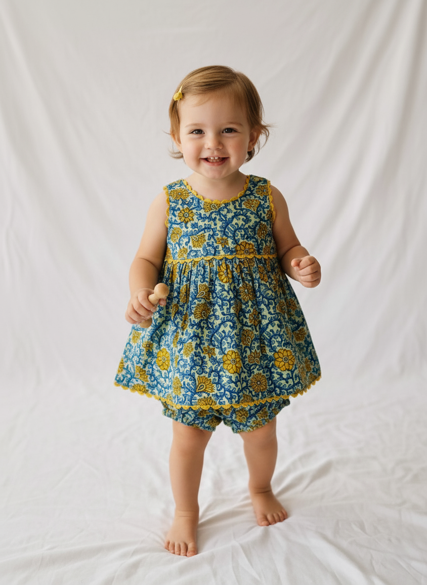 Yo Baby Victoria Dress Blue
