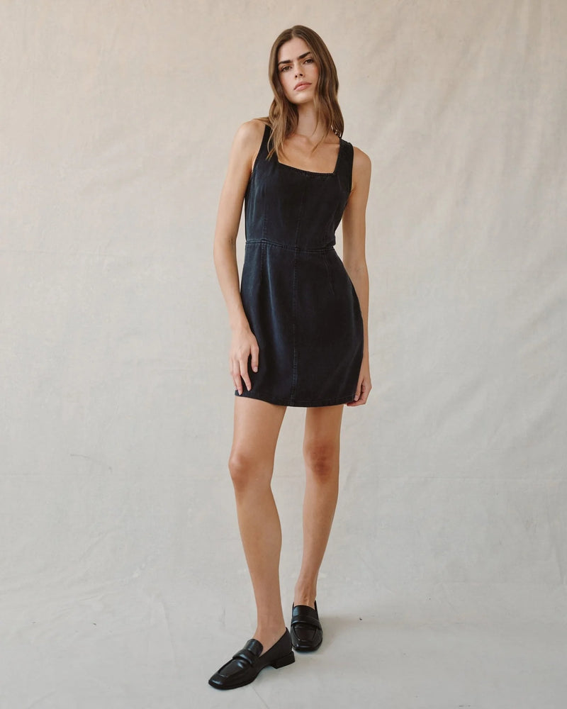 BD Fitted Mini Dress Dark Graphite