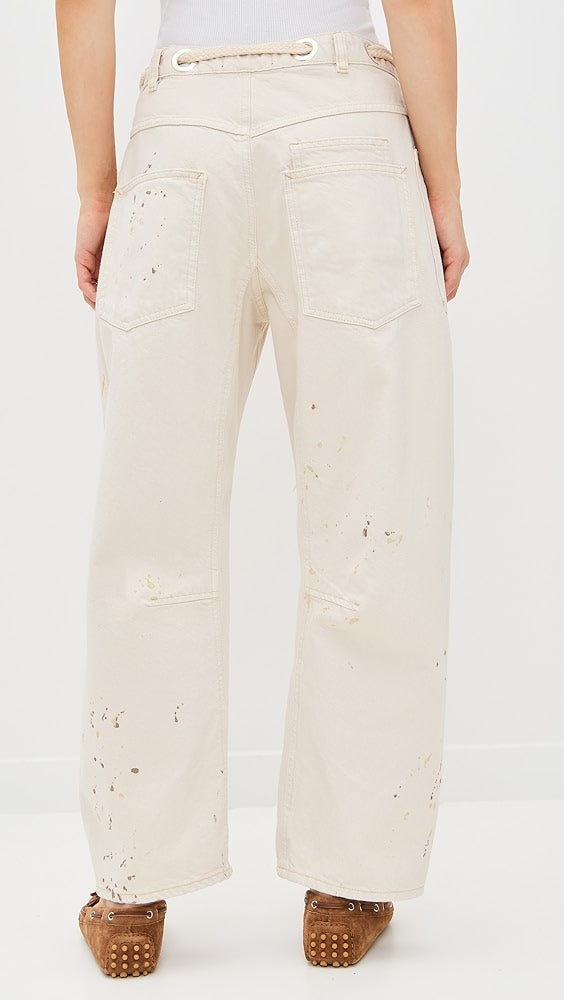 Free People Moxie White Jeans