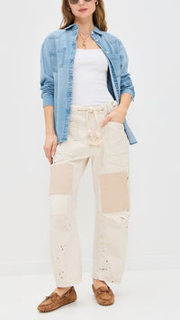 Free People Moxie White Jeans