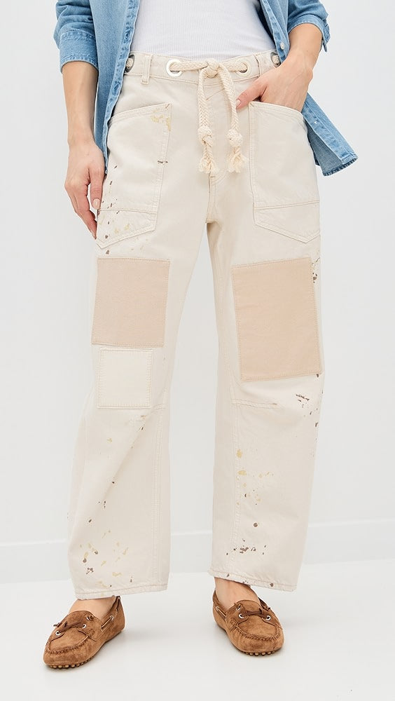 Free People Moxie White Jeans