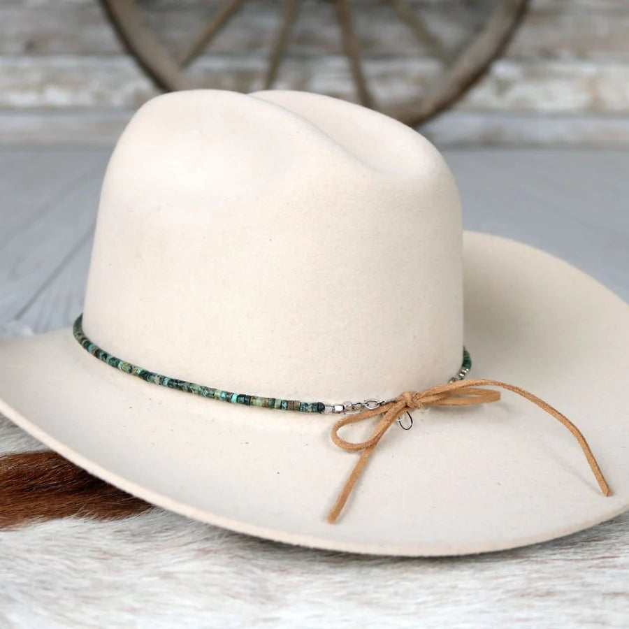 WL African Turquoise Stone Hat Band
