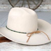 WL African Turquoise Stone Hat Band